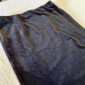 Velour Pencil Skirt
